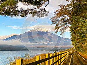 Fuji mountain with cloud in Kawaguchi-go