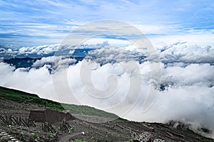 The Fuji mountain downhill track