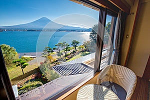 Fuji mountain and Kawaguchi lake