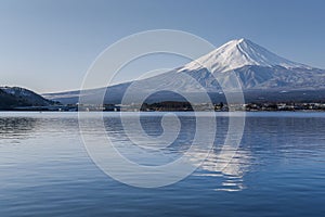 Fuji mountain and Kawaguchi lake, Japan