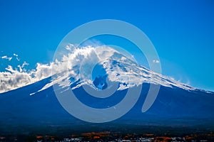 Fuji mountain and Kawaguchiko lake.