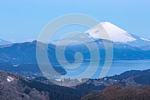 Fuji Mountain Lake Hakone Sunrise