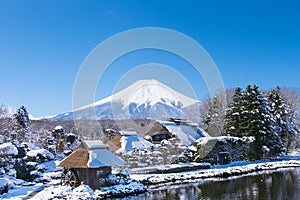 Fuji mountain from Oshino village