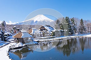 Fuji mountain from Oshino village
