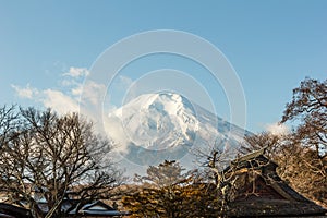 Fuji mountain view from Oshino Hakkai.