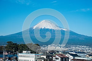 Fuji mountain which taken from shinkansen