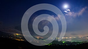 Fuji Panoramadai viewpoint at night