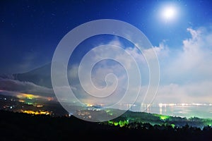 Fuji Panoramadai viewpoint at night