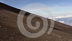 Fuji Volcano ascent route, Honshu Island, Japan