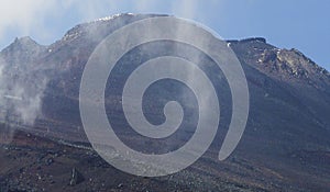 Fuji Volcano ascent route, Honshu Island, Japan