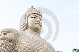 Zheng Chenggong Statue at The Zheng Chenggong Memorial Hall. a famous historic site in Quanzhou, Fujian, China. photo