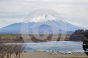 Fujisan and Lake Shoji