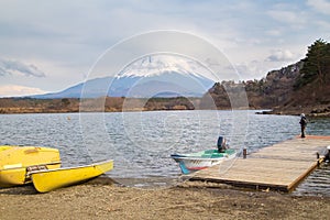 Fujisan and Lake Shoji