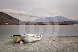 Fujisan and Lake Shoji