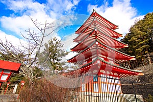 Fujiyoshida shrine in morning