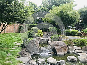 Fukuoka friendship garden, authentic Japanese Garden.