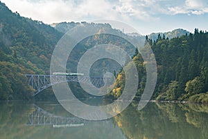 Fukushima First Bridge Tadami River Japan photo