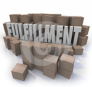 Fulfillment Cardboard Boxes Shipping Orders Warehouse Shipments