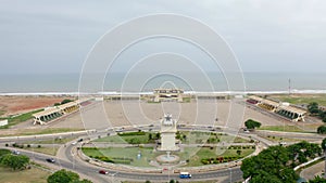 Full aerial view of Ghana's Blackstar square