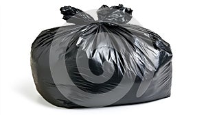 Full Black Plastic Garbage Bag