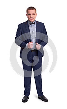 Full body elegant man