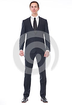 Full body portrait of a businessman