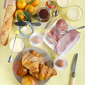 Full breakfast table