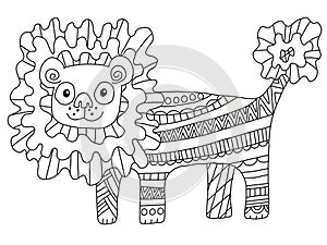 Full christmas sock coloring page.