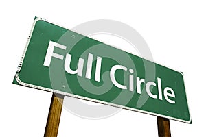 Full Circle road sign