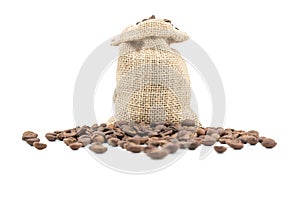 Full Coffee sack with beans