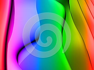 Full color abstract forms