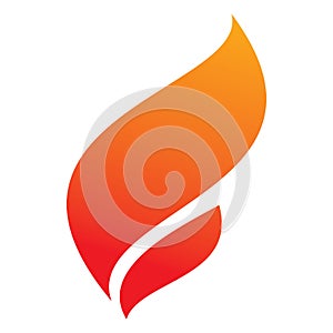 Full color fire flame letter f logo design