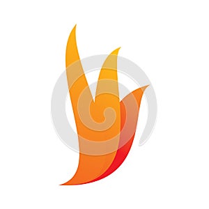 Full color shape phoenix bird wing feather logo design