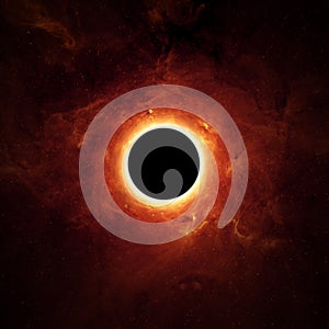 Full eclipse, black hole