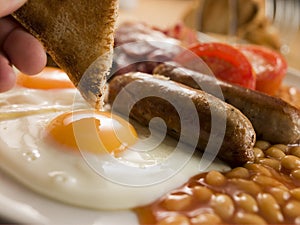 Pieno inglese colazione 