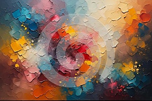 Full Frame Abstract Textured Canvas Artwork