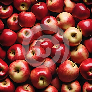 Full frame background of fresh red apples