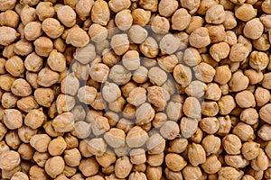 Full frame of chickpeas