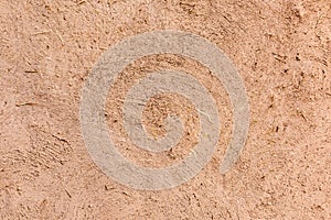 Full frame close-up of a adobe mud wall
