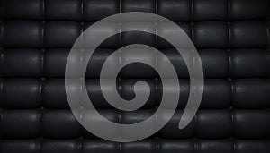 Black tufted leather upholstery texture background 1