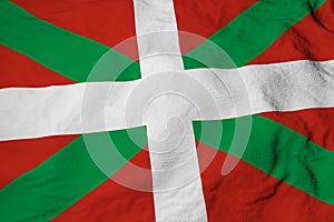 Basque flag in 3D rendering