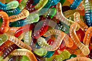 Gummy worms photo