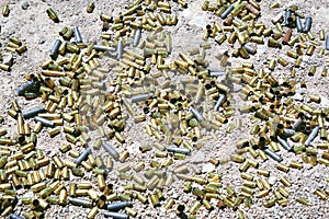 Different type and size of bullets