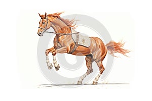 full-frame image of a horse executing a perfect canter pirouette