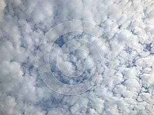 Full Frame Image ofBeautiful, Soft Cumulus Clouds