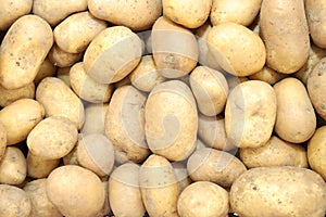 Full frame photo of potatoes