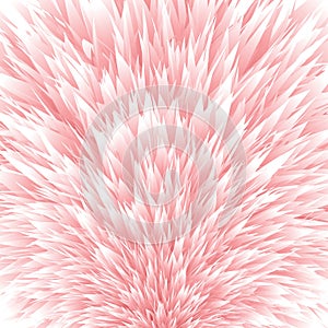 Full-frame red, white fur. Abstract illustration background and texture