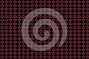 Repetitive abstract asian ethnic red pattern on the dark color photo