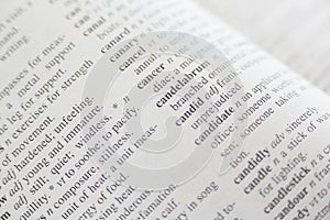 Full frame shot of dictionary