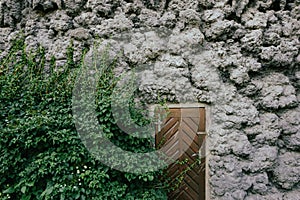 Full frame shot of a dripdrop wall in Prague